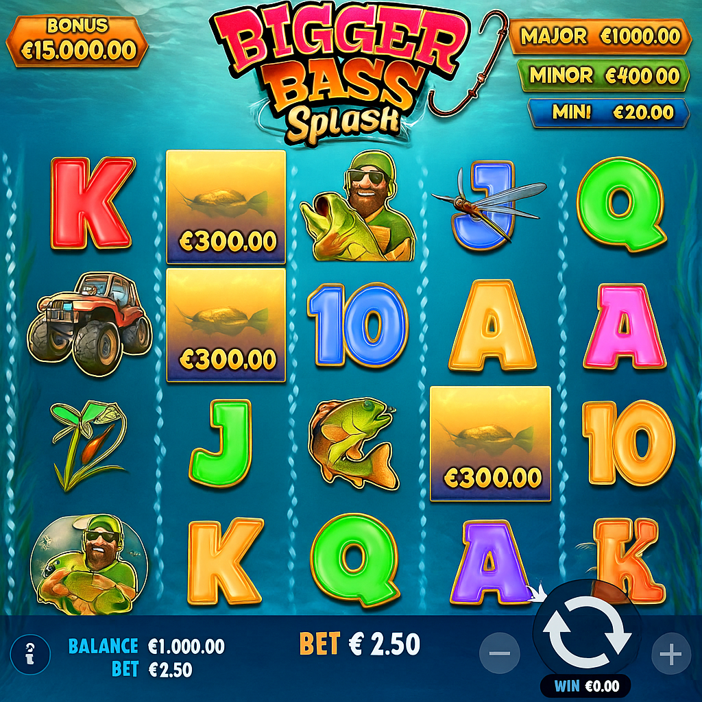 EgoGames - Bigger Bass Splash Slot Game - Pragmatic Play